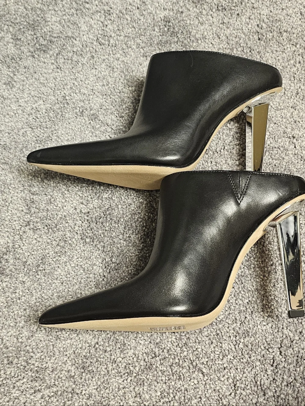 New Michael Kors Halle Leather Mule Pump Sz 7 - Picture 2 of 8